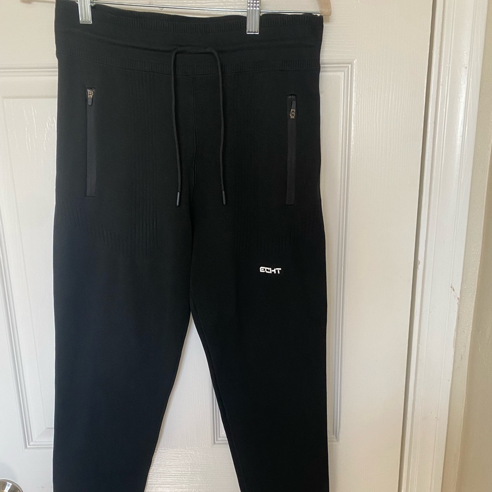 Echt Black knit joggers